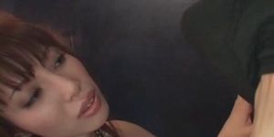 Sexy asian babe tastes huge dong - video 2