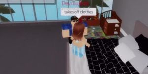 Roblox stripper gets paid to fuck a customer, she fucks him rough and customer makes her cum +discord