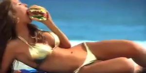Audrina Patridge Bikini Scene  in Carl'S Jr. Audrina Patridge Commercial