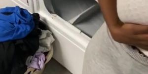 Face fucked my noisy neighbors babymom in the laundry room (TEAMSTEE )