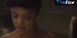 Tessa Thompson  Underwear, Interracial Scene  in Dear White People (Norma Joel)