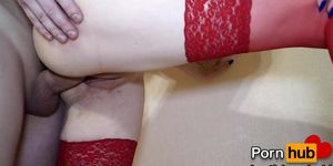After the anal plug her little anal hole is ready for hard hard anal sex