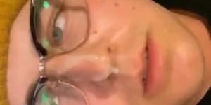 Cumming on my own face twice (compilation)