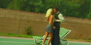 sporty hot blonde milf fucks young tennis hot boy