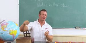 Teacher fucking his best student slut