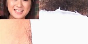 Teen asian brunette masturbating creamy twat with vibrator