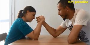 100% real - This girl beats me at arm wrestling