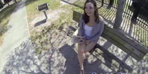 Real teen fucks outside - video 1