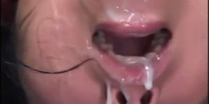 Cum swallowing japanese cry baby