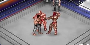 Fire Pro Wrestling World - Gyaku Male Ryona - Giant Brothers vs Ryu