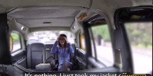 Damn nerd Spanish babe gets fucked anal in the cab