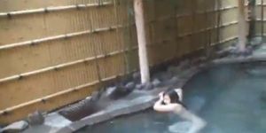 Asian babe is hot and bathing in the hot part6 - video 2