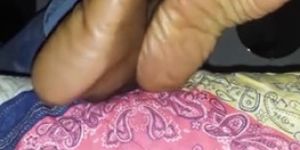 thick meaty wrinkled black soles