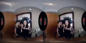 Bitchy Witches - VR POV - video 1 (Misha Cross, Vinna Reed)