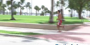 Jogging jock pickedup and banged - video 1