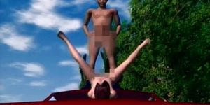 Esclave sexuelle hentai attachée à une chatte pôle clouée et jouée - vidéo 2