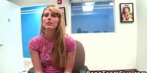 Blonde American girl gets fucked for part1 - video 1