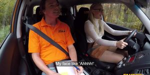 Cute Blonde Fucked By Driving Teacher