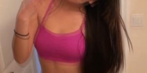 Smokign Hot Asian Ex Girlfriend In Pink Sucking Dick POV
