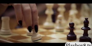 Chess players get horny and love fucking on the table