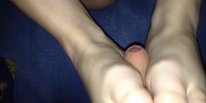 Homemade Feet Cum