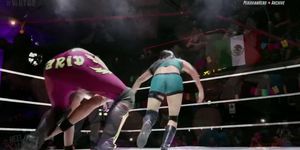 Men dominating women in the wrestling ring 30