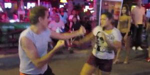 Thai Girls Kick Man in the Face (K.C. )