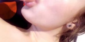 Busty masturbating front the webcam - video 2