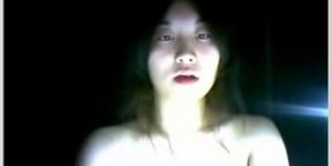 Asian Beauty Fingers Her Pussy on Webcam