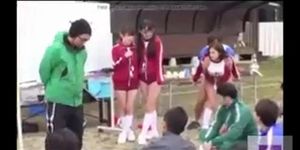 Asian Soccer Team Gangin' One Girl
