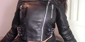 Leather Jacket Cum