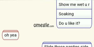 Submissive omegle teen follows as I say.