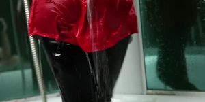 Wet Red Blouse