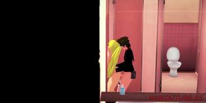 Naruto Hentai - Kiba Fucks Naruko (Naruto Girl) In a Toilet and ...