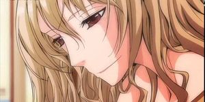 Blonde anime gets big tits fucked