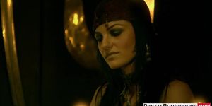 Classic Pirates 2: Jesse Jane and Belladonna in hot hard lesbian sex