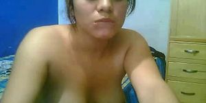 Fille excitée sur chatroulette