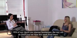 Porn Agent Is Hiring Stunning Blondie - video 1