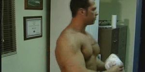 BIG MUSCLES BIG COCKS - Muscled Clad Hunks Cock Sucking