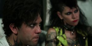 Punk rock slut rides dick - video 1