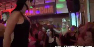Dirty cfnm sluts party with male strippers