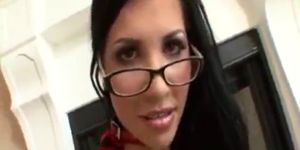 anal sex glasses - Rebecca Linares anal sex wearing glasses