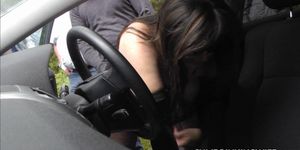 CUMDRINKINGWIFE - Slutwife banged by multiple strangers in her car