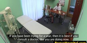 Adorable patient creampied by doctor