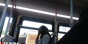 flash Black Girl On Bus BBC