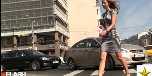 Redhair Lady Frontal Upskirt