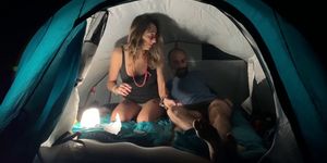 Nice Couple Interrupted while having Sex in a Camping by a Stranger