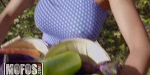 MOFOS - Big tit Asian teen Aryana Amatista only wants big veggies in her garden (Erik Everhard)