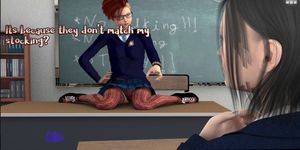 Chloe Gets Fuck by a Punk Girl with a Strapon during Detention at School