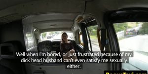 FAKEHUB - Posh eurobabes facial when taking public taxi